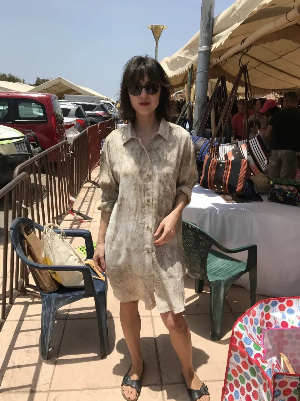 セネガルのファーマーズマーケットでの様子