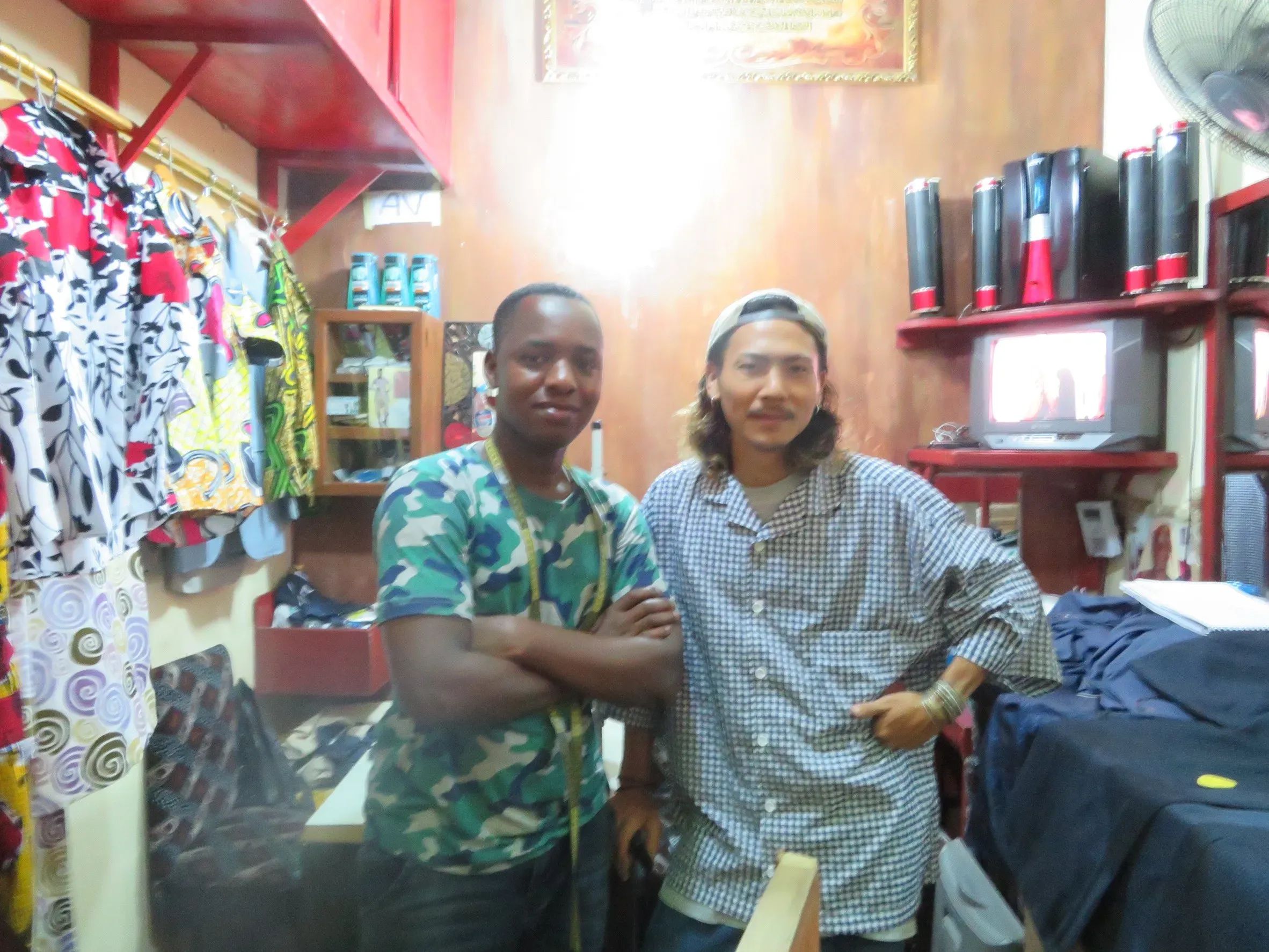 セネガルのテイラーさんとの写真